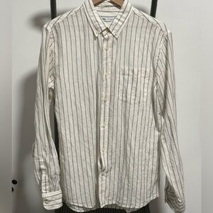 Men's Striped Button-Down Shirt